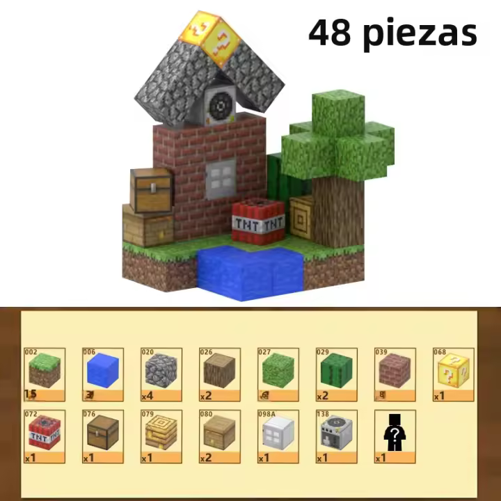 Bloques De Construcción Magnéticos DIY Para Niños Set De Bloques 3D Pixel Diseñador Montessori Juguete Creativo Regalo De Navidad - 1