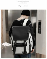 Mochila para estudiantes de niños y niñas, estilo coreano, moderna y de moda, mochila de viaje de ocio al aire libre de gran capacidad. - details 27