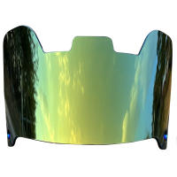 Visera De Gafas De Fútbol Universal Imitación Electroplata Arcoíris Protección Ocular Resistente a Rayones Fácil De Instalar - details 10