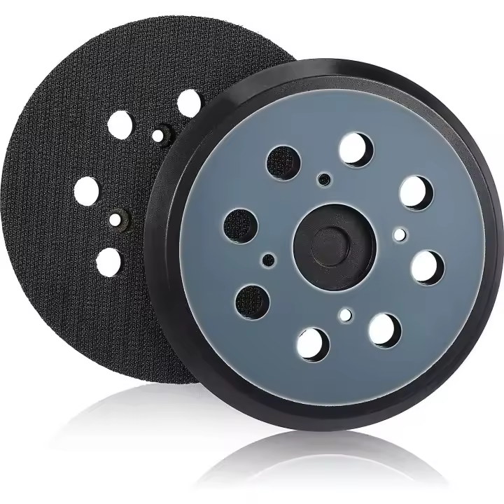 2 Unidades 125mm reemplazo orbital sining pad 8 Agujero Gancho y bucle Venta PAD (Azul) - 1