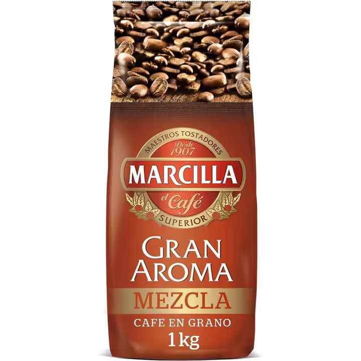 MARCILLA Gran aroma - Café  en grano mezla 80/20 - 1 kg - 1
