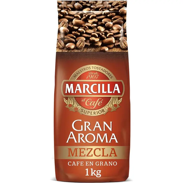 MARCILLA Gran aroma - Café  en grano mezla 80/20 - 1 kg - 1