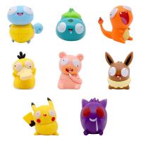 Colección De Figuras De Pokemon Pikachu Bulbasaur Charmander Squirtle Juguetes De Modelo Lindos Y Estúpidos Para Fans - details 13