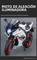 Modelo a Escala 1:9 Suzuki GSX-1000R Motocicleta En Miniatura Con Ruedas De Aleación Absorción De Choques Regalo Para Niños - details 3