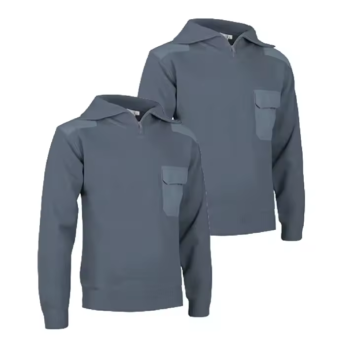 Jersey de Trabajo Reforzado con Cuello Alto y Media Cremallera 475 g/m2 Pack 2/Pack 3 - 1