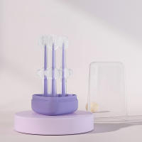 Set De 3 Cepillos Para Mascotas Silicón Azul Y Morado Para Perros Y Gatos Cuidado De Los Dientes Elimina El Aliento Malo Y La Tartaricia Suministros Para Mascotas - details 5