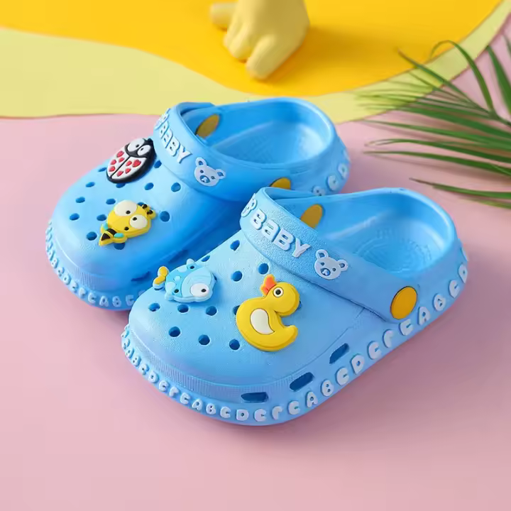Zapatillas De Jardín Para Niños Verano Transpirables Y Ligeras Con Diseño De Dibujos Animados Zapatos De Playa Para Niños Y Niñas Tallas Para Edad 3-6 Años - 1
