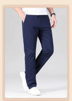 Nuevos Pantalones Casuales Para Hombre De Algodón Para Todas Las Estaciones Pantalones Negocios Rectos Y Slim Moda Clásica Talla Grande Con Bolsillos - details 6