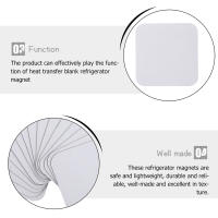 10 Pcs Magnets Para Nevera Material De Transferencia De Calor Blanco Decalcomanía Magnética Simplicidad Para Decoración Personalizada - details 6