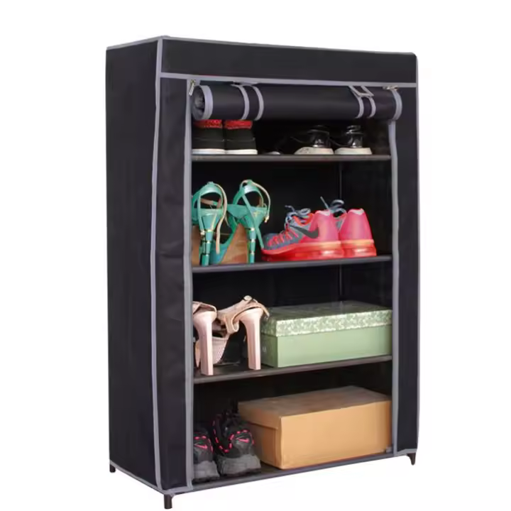 Armario Tela 160x70x45cm Closet Organizador Plegable para Ropa Armario Tela Plegable Ropero Resistente al Polvo - 1