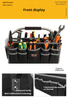 Bolsa De Herramientas Eléctrica De 16 Pulgadas Gran Capacidad Para Carpintero Organizador De Almacenamiento Suave Con Abertura Superior - details 7
