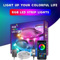 Tira De Luces LED Inteligente Bluetooth 24V Luz De Cadena LED Sin Cable 5050 SMD Para Dormitorio Casa Techo Control Con APP DuoCo - details 0