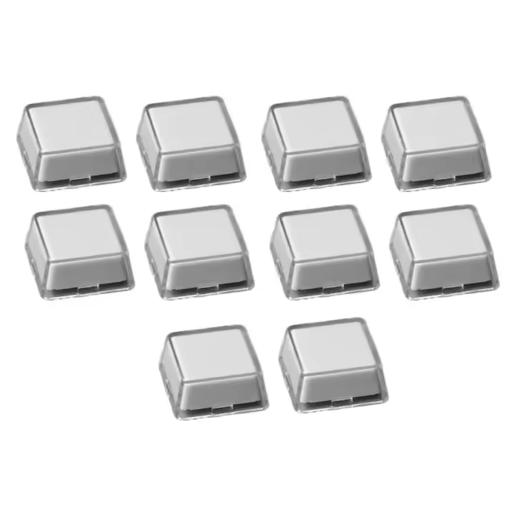 Keycaps Transparentes Doble Capa Con Clips De Papel Removibles Protección De Carcasa Para Teclado MX Switch Accesorios Para Ratones Y Teclados - 1