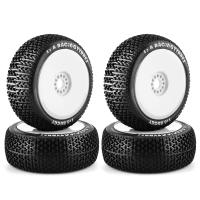 4Pcs Neumáticos Y Rines Para Buggy De Carretera 1/8 4WD Nitro off Road Compatible Con HSP HPI Kyosho ZD Hongnuo Redcat Traxxas Escala 1:8 - details 8