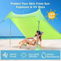 Tienda de Playa y Exteriores XXL 50+ Personas, Protector Solar/Antiviento - Portátil con Montaje Rápido, Ideal para Familias y Camping - details 0