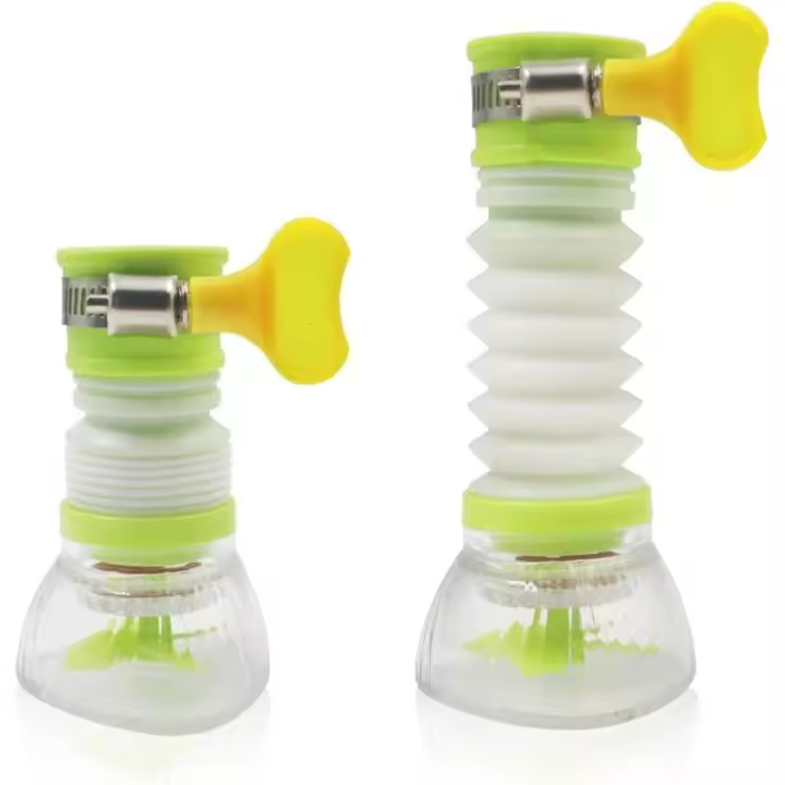 Ter Purificador, Cabezal de Grifo de Cocina Móvil Rociador de Grifo de fregadero giratorio 360, Adaptador de filtro de Boquilla de Grifo difusor de aire de Grifo de Ahorro de Agua giratorio, - 1