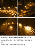Luz Solar Para Valla 2-4 Packs Decoración De Jardín Exterior Iluminación De Paisaje Para Pared Escalera Y Pasos - details 2