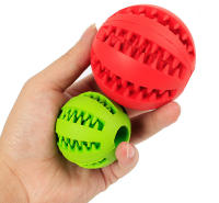 Juguete De Mascota Para Perro Suave Y Resistente Bola De Goma Elástica Para Masticar Y Limpieza De Dientes Juguete Interactivo Para Animales De Compañía - details 1