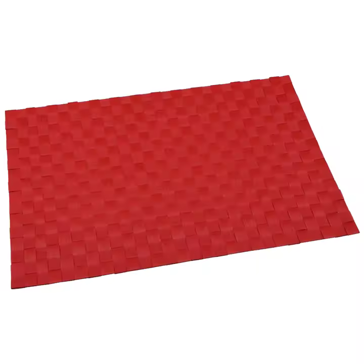 Renberg Mantel Individual 30x45 Cm Poliéster Rojo Diseño Liso - 1