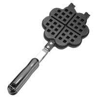 Horneador De Waffles Antideslizante Para Gas Stove Mold De Panqueques Y Pasteles Para Desayuno Forma Rectangular Material De Hierro Fundido - details 7