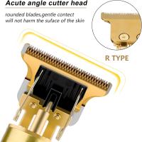 Máquina Cortar Pelo 4 peines de límite, Cortapelos Hombre Profesional con blade T impermeable, USB Recargable Cortapelos Eléctrico Inalámbrico, Regalo de los hombres(Gold) - details 3