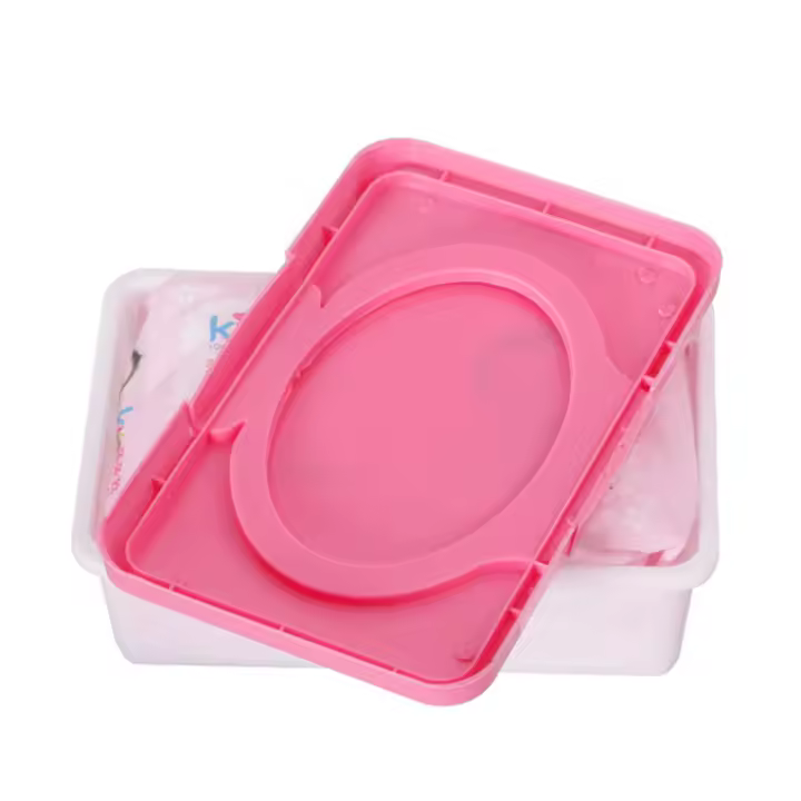 Caja de Pañuelos para Bebés en Plástico Resistente al Polvo con Tapa para Decoración de Hogar y Oficina Almacenamiento de Papel Wet Desktop Seal - 1