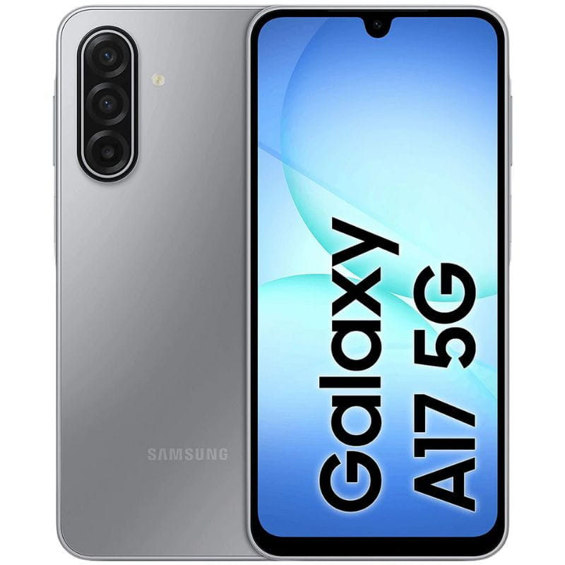 Samsung Galaxy A17 5G 128 GB • Pantalla Super AMOLED 6,7″ 90Hz • Cámara 50 MP OIS + Ultra‑gran angular • Dual SIM • Batería 5000 mAh + Carga rápida 25W • IP54 • Android 15 • VERSIÓN EUROPEA, 3 AÑOS DE GARANTÍA
