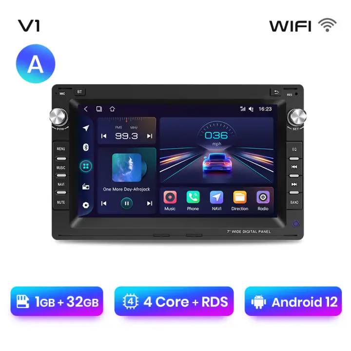 Junsun Android 13 inalámbrico CarPlay Android Auto Radio para VW Golf 4 Passat POLO Transport T5 Multivan Seat Jetta coche Multimedia navegación GPS autorradio - 1