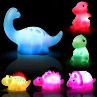 Juguetes de baño para bebés con luz intermitente y cambio de color flashing Dinosaurio inflable para niños Regalos de Navidad para niños normales productos con batería - details 6