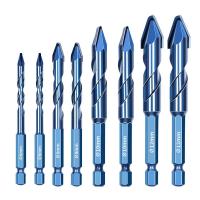 Broca Hexagonal De Alta Dureza Multiusos Con Taladro Eje Asimétrico Carburo Triangular Acero De Tungsteno Cuatro Borde Abre Agujeros Para Madera Y Metal - details 0