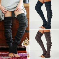 Medias Largas De Invierno Para Mujer Estilo Gótico Anime Lolita Cosplay Accesorios De Tejido Knitted Protección Calor Hasta La Rodilla - details 1