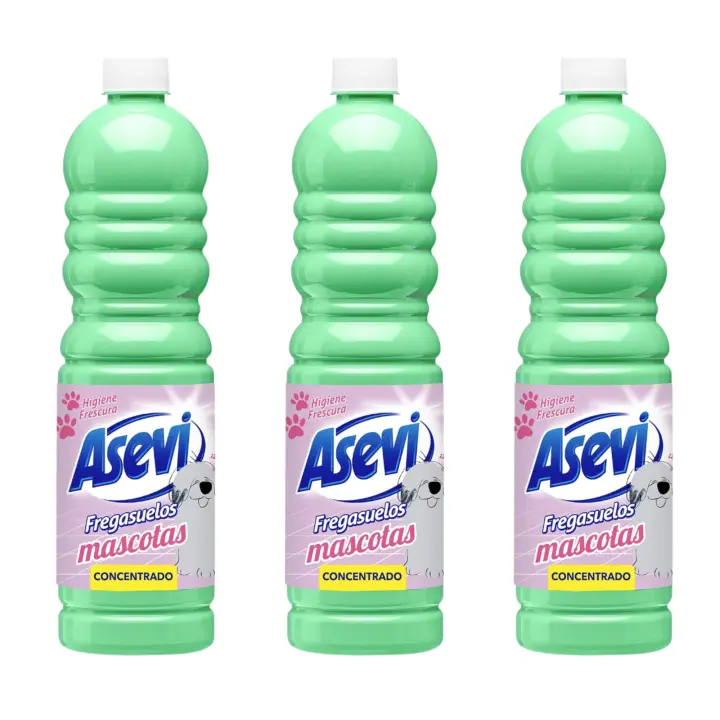 Asevi  - Fregasuelos Especial Fregasuelos  Mascotas - 1 litro - Concentrado, Perfumado y Anti-Olor - 1