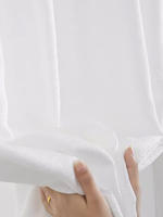 Cortina Adhesiva Blanca Para Balcón Y Dormitorio Sin Perforaciones Instalación Sencilla Translúcida Semi-Blackout De Poliéster 100% - details 5