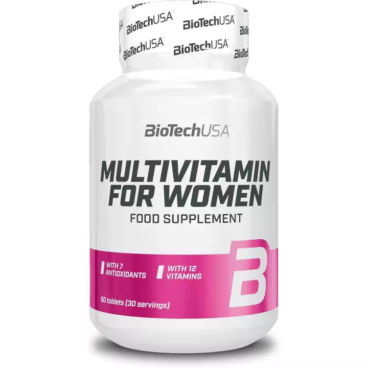 BioTechUSA Multivitamin For Women | 12 Vitaminas + 11 Minerales | Energía, huesos y apoyo inmunológico | Refuerzo antioxidante, 60 comprimidos  | Apoyo Integral para Mujeres Activas Apoyo Energético | Olympus Sport Nutricion - 1