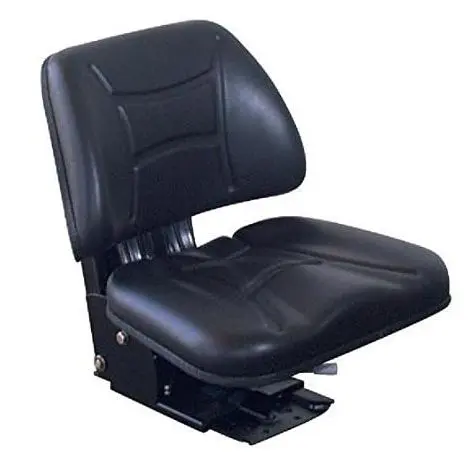 ASIENTO PARA TRACTOR UNIVERSAL DE PVC NEGRO  Asiento para carretillas elevadoras, tractores, montacargas, segadoras, asiento del conductor, asiento apiladora - 1