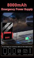 1200 A Arrancador de batería portátil para coche con compresor de aire de 150 PSI, paquete de batería portátil con pantalla LED - details 1