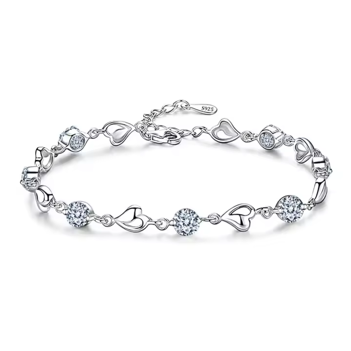 Pulsera de Plata de Ley 925 Regalo Ideal para Mujer Perfecto para Día DE LA Madre o Aniversario - 1