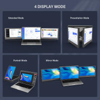 GTMEDIA MATE X Monitor Portátil Doble Pantalla Extensible para Portátiles 13 a 17.3", Extensor de Pantalla Triple 11.6" 1920*1080 IPS, Frecuencia de Actualización 60Hz, Ángulo Visión 178°, Tipo-C/USB/HDMI Plug and Play para Portátil/Teléfono/PS5/Switch - details 9