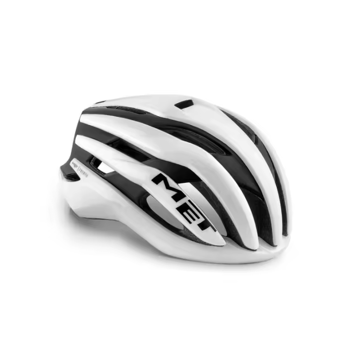 MET | Casco De Ciclismo Trenta Mips  Blanco y Negro Brillo  - El casco MET Trenta MIPS ha sido creado para conmemorar el 30 aniversario de la marca - 1