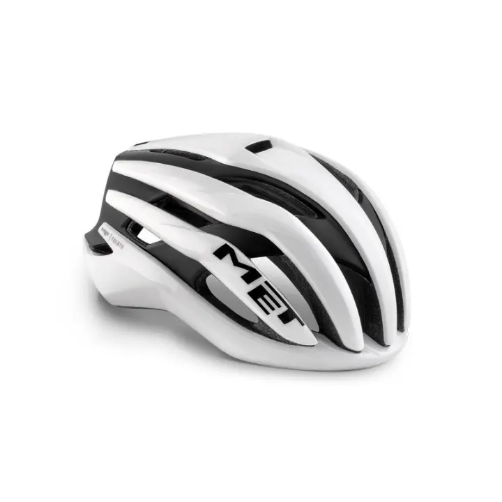 MET | Casco De Ciclismo Trenta Mips  Blanco y Negro Brillo  - El casco MET Trenta MIPS ha sido creado para conmemorar el 30 aniversario de la marca - 1