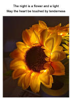 Lámpara De Noche LED Recargable Con Flores De Girasol Iluminación Interior Para Dormitorio Luz De Mesa Decorativa Para La Cama - details 1