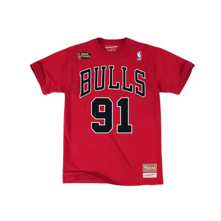 Camiseta Dennis Rodman Chicago Bulls Mitchell & Ness N&N roja - 1