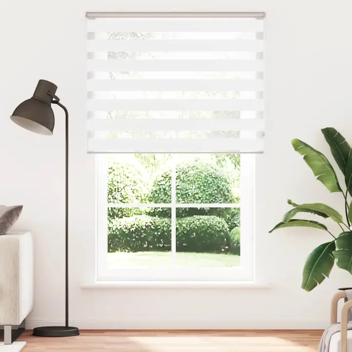 Estor cebra blanco 150x230 cm tejido ancho 145,9 cm poliéster - 1