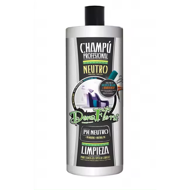 Dona Flora Champú Neutro 1000ml - Limpieza suave y efectiva en todo tipo de cabello - Vendido por Beauty World Distributor - 1