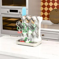 Organizador Espacioso Para Botellas De Bebé Y Parachoques Estante De Secado Y Drenaje De Botellas De Alimentación Estuche De Almacenamiento Para Partes De La Bomba De Pecho - details 0