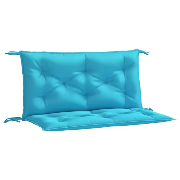 Fundas para Banco de Jardín 2 UDS lienzo Turquesa 100x50x7 cm - 1