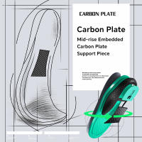 1 Par De Inodoras Deportivas Para Hombres PU Soporte De Arco Transpirable Placa De Carbono Alta Rebotación Inodoras Elásticas De Fibra De Carbono - details 1