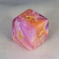 Juego De Dados Poliedros DND 7 Piezas Acrílico Colores Mezclados Y Brillo Juegos De Mesa RPG Souvenir Entretenimiento - details 2