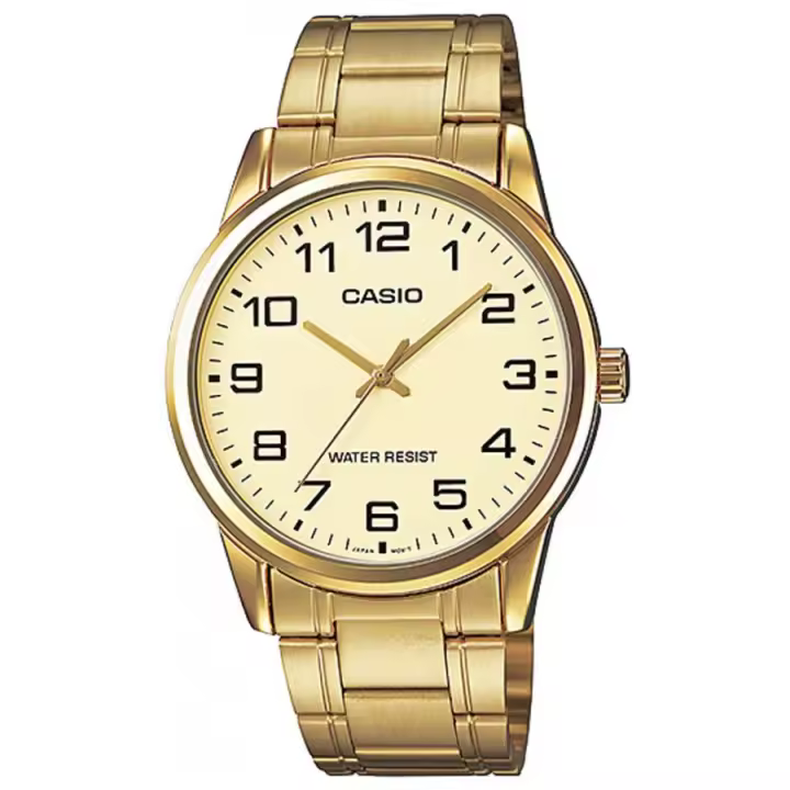 Casio Mtp-v001g-9b  Reloj Para Para Hombre Color Dorado - 1