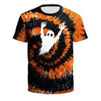 Camiseta De Moda Personalizada 3D Para Hombres Y Mujeres Transpirable Para El Día a Día Estampado De Halloween Breathable - details 1
